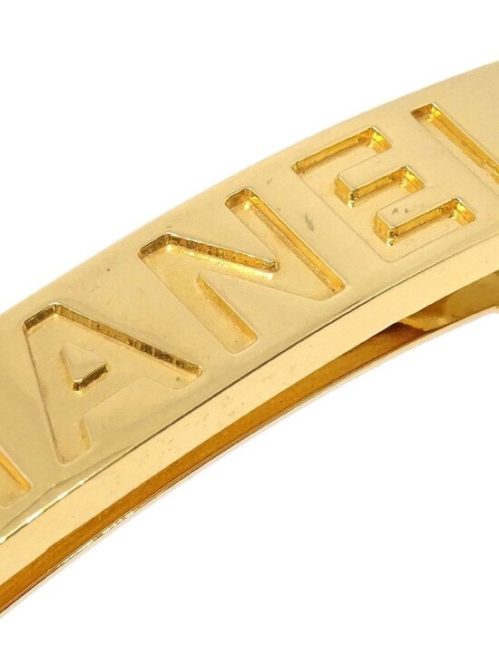 Chanel Hair Clip Barrette Gold Hair Accessories